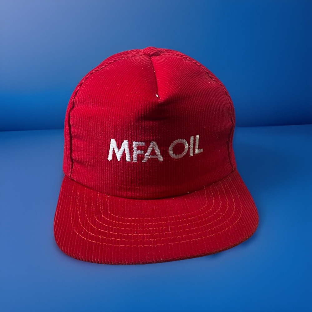 MFA Oil Red Corduroy Hat Cap One‎ Size